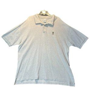 Warner Bros Marvin The Martian VTG Men’s Short Sleeve Polo Shirt 2XL Cotton Gray